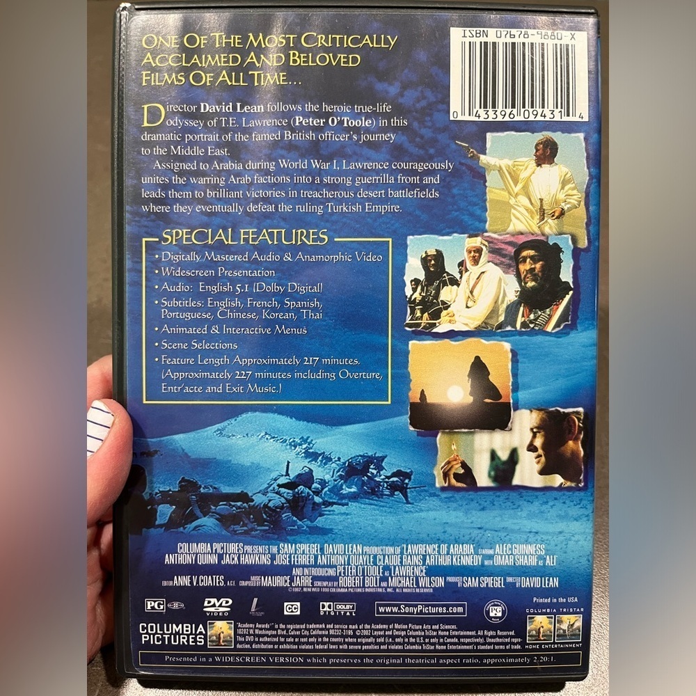 Lawrence of Arabia (1962) DVD movie - Picture 4 of 4